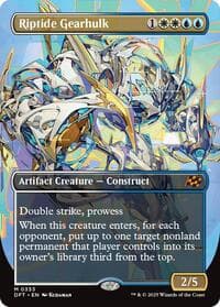 Riptide Gearhulk (Borderless) - Aetherdrift - Magic: The Gathering card