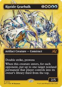 Riptide Gearhulk (Borderless) (First-Place Foil) - Aetherdrift - Magic: The Gathering card