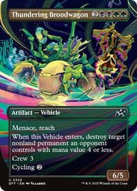Thundering Broodwagon (Borderless) - Aetherdrift - Magic: The Gathering card