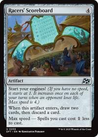 Racers' Scoreboard - Aetherdrift - Magic: The Gathering card