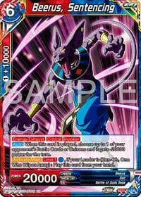 Beerus, Sentencing - History of Z - Dragon Ball Super: Masters card