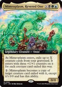 Mimeoplasm, Revered One (Extended Art) - Aetherdrift - Magic: The Gathering card
