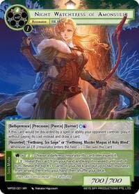 Night Watchtress of Amonsulle - Masterpiece Collection 02 "Fates Reunited!" - Force of Will card
