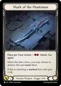 Mark of the Huntsman // Kunai of Retribution - The Hunted - Flesh and Blood TCG card