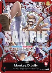 Monkey.D.Luffy (001) - ST-21: Starter Deck 21 EX Gear 5 - One Piece Card Game card