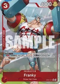 Franky (Parallel) - ST-21: Starter Deck 21 EX Gear 5 - One Piece Card Game card