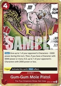 Gum-Gum Mole Pistol - ST-21: Starter Deck 21 EX Gear 5 - One Piece Card Game card