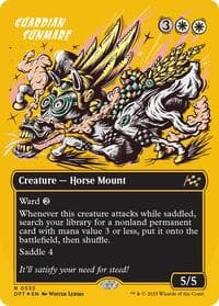 Guardian Sunmare (Borderless) (First-Place Foil) - Aetherdrift - Magic: The Gathering card