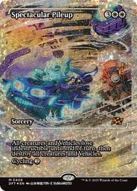 Spectacular Pileup (Showcase) (Fracture Foil) - Aetherdrift - Magic: The Gathering card