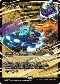 Spectacular Pileup (Showcase) - Aetherdrift - Magic: The Gathering card