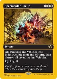 Spectacular Pileup (First-Place Foil) - Aetherdrift - Magic: The Gathering card