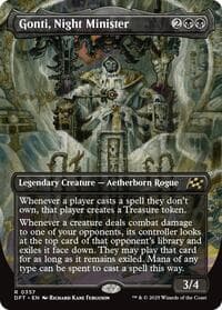 Gonti, Night Minister (Borderless) - Aetherdrift - Magic: The Gathering card