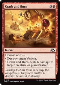 Crash and Burn - Aetherdrift - Magic: The Gathering card