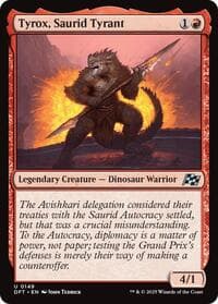 Tyrox, Saurid Tyrant - Aetherdrift - Magic: The Gathering card
