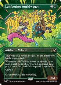 Lumbering Worldwagon (Borderless) - Aetherdrift - Magic: The Gathering card