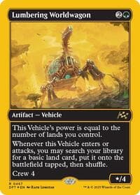 Lumbering Worldwagon (First-Place Foil) - Aetherdrift - Magic: The Gathering card
