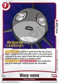 Warp-sama - New Adventure Release Event Cards - Dragon Ball Super: Fusion World card