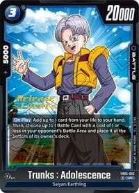 Trunks : Adolescence - New Adventure Release Event Cards - Dragon Ball Super: Fusion World card
