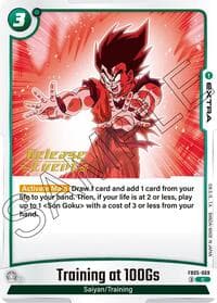 Training at 100Gs - New Adventure Release Event Cards - Dragon Ball Super: Fusion World card