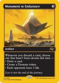 Monument to Endurance (First-Place Foil) - Aetherdrift - Magic: The Gathering card