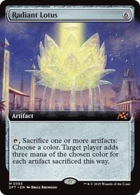 Radiant Lotus (Extended Art) - Aetherdrift - Magic: The Gathering card
