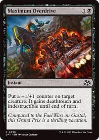 Maximum Overdrive - Aetherdrift - Magic: The Gathering card