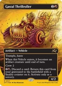 Gastal Thrillroller (Borderless) (First-Place Foil) - Aetherdrift - Magic: The Gathering card
