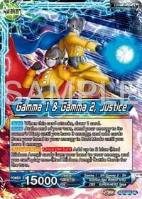 Gamma 2 // Gamma 1 & Gamma 2, Justice - History of Z - Dragon Ball Super: Masters card