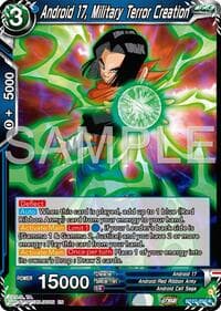 Android 17, Military Terror Creation - History of Z - Dragon Ball Super: Masters card