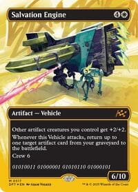 Salvation Engine (Borderless) (First-Place Foil) - Aetherdrift - Magic: The Gathering card