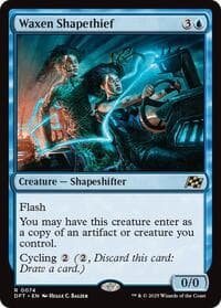 Waxen Shapethief - Aetherdrift - Magic: The Gathering card