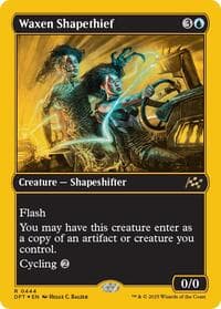 Waxen Shapethief (First-Place Foil) - Aetherdrift - Magic: The Gathering card