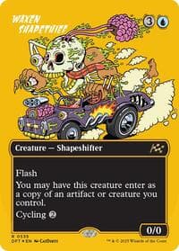 Waxen Shapethief (Borderless) (First-Place Foil) - Aetherdrift - Magic: The Gathering card