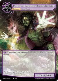 Priest of Darkness, Abdul Alhazred - Masterpiece Collection 02 "Fates Reunited!" - Force of Will card