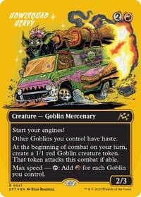 Howlsquad Heavy (Borderless) (First-Place Foil) - Aetherdrift - Magic: The Gathering card