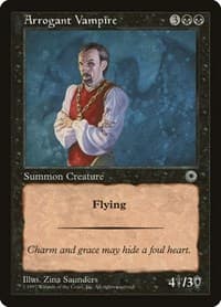 Arrogant Vampire - Portal - Magic: The Gathering card