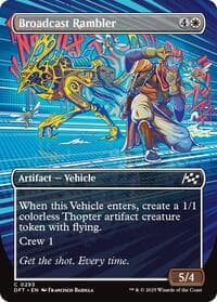 Broadcast Rambler (Borderless) - Aetherdrift - Magic: The Gathering card