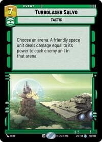 Turbolaser Salvo - Jump to Lightspeed - Star Wars: Unlimited card