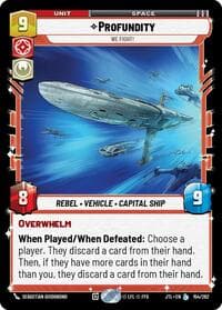 Profundity - We Fight! - Jump to Lightspeed - Star Wars: Unlimited card
