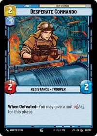 Desperate Commando - Jump to Lightspeed - Star Wars: Unlimited card