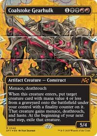 Coalstoke Gearhulk (Borderless) (First-Place Foil) - Aetherdrift - Magic: The Gathering card