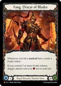Fang, Dracai of Blades - The Hunted - Flesh and Blood TCG card