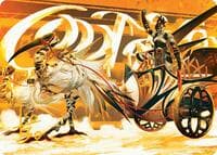 Skyseer's Chariot Art Card (Gold-Stamped Signature) - Art Series: Aetherdrift - Magic: The Gathering card
