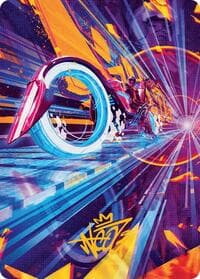 Spotcycle Scouter Art Card (Gold-Stamped Signature) - Art Series: Aetherdrift - Magic: The Gathering card