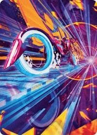 Spotcycle Scouter Art Card - Art Series: Aetherdrift - Magic: The Gathering card