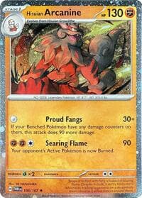 Hisuian Arcanine - 100/167 (Cosmos Holo) - Blister Exclusives - Pokemon card