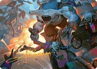 Trade the Helm Art Card (Gold-Stamped Signature) - Art Series: Aetherdrift - Magic: The Gathering card