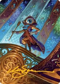 Vnwxt, Verbose Host Art Card (Gold-Stamped Signature) - Art Series: Aetherdrift - Magic: The Gathering card