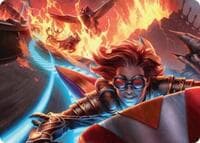 Outpace Oblivion Art Card - Art Series: Aetherdrift - Magic: The Gathering card