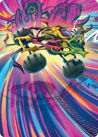 Thunderous Velocipede Art Card - Art Series: Aetherdrift - Magic: The Gathering card